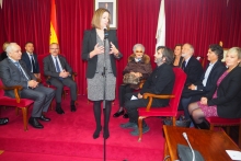 Conchita Teijeiro, o IES Lucus Augusti, o Colexio de Avogados e a Cope recibe as Medallas de Ouro da cidade da man da Alcaldesa