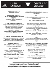 Lugo se vuelve a poner de negro por el 25N