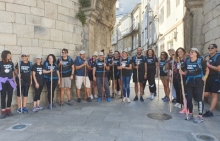 La alcaldesa Lara Méndez no falta a la cita con el "Lucus Raid" y recorre parte del Camino con los chicos y chicas emprendedores La alcaldesa Lara Méndez no falta a la cita con el "Lucus Raid" y recorre parte del Camino con los chicos y chicas emprendedores