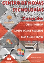 Novas Tecnoloxías aposta pola conciliación, tamén en Nadal, cun curso de deseño de tarxetas dixitais dirixido a maiores de 8 anos