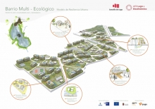 Lara Méndez explicará á veciñanza da Garaballa as características do barrio multiecolóxico, que se levantará nesa zona