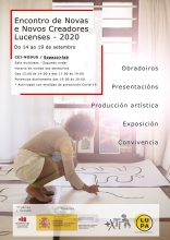 Juventud organiza un Encontro de Novas e Novos Creadores para impulsar la producción artística entre la juventud Juventud organiza un Encontro de Novas e Novos Creadores para impulsar la producción artística entre la juventud