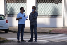 Continúa o pintado da sinalización horizontal no polígono do Ceao Continúa o pintado da sinalización horizontal no polígono do Ceao