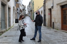 Infraestruturas renovou nos últimos meses, máis dun cento de tapas de alumeado público no casco histórico