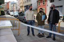 Rubén Arroxo visita, con el presidente de la Asociación Barrio de Paradai, las obras de mejora en la zona Rubén Arroxo visita, con el presidente de la Asociación Barrio de Paradai, las obras de mejora en la zona