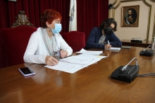 Maite Ferreiro presenta a la Comisión de Fiestas el cartel del San Froilán 2021 Maite Ferreiro presenta a la Comisión de Fiestas el cartel del San Froilán 2021