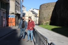 Avanza la humanización de la Ronda da Muralla entre la rúa Santiago y la rúa Vilalba