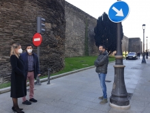 A alcaldesa abordará a reorganización dos accesos do casco histórico, así como das zonas e os horarios de carga e descarga