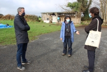 Rubén Arroxo y Felipe Rivas visitan las instalaciones de Nenea, en San Xoan do Alto