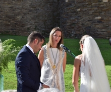 Lara Méndez ofició la primera boda en A Mosqueira
