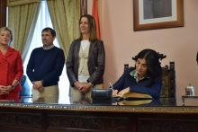 A ministra de Sanidade felicita a Lara Méndez por conseguir que Lugo sexa a cidade máis protexida da rede de saúde cardiosaudable