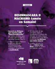 Muller e Igualdade defende desenmascarar o machismo no Samaín e lembra que os disfraces non teñen xénero