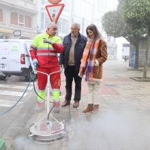 LuceLugo incorpora unha nova máquina de vapor de alta presión que intensificará a limpeza de rúas e eliminará pintadas e chicles