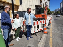 Alexandre Penas: “o asfaltado da avenida das Américas completarase unha vez remate a renovación da canalización rede eléctrica por parte de Begasa”