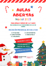 El área de Cohesión Social pone en marcha, un Nadal más, las Aulas Abertas para ayudar a las familias lucenses con la conciliación