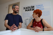 Chega a Lugo a exposición "Xaquín Marín. Humor Líquido Galego"