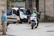 A Policia Local de Lugo comeza a patrullar o Centro Histórico en motocicleta