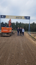 Jorge Bustos supervisa el inicio de los trabajos de adecuación del Circuito Municipal Jorge Prado para el Gran Premio del Mundial de Motocross