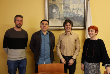 Rubén Arroxo e Maite Ferreiro reúnense co director Cristobal Soler para traballar na nova edición do Lucus Music Festival