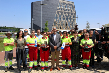 O alcalde de Lugo recoñece o labor do persoal dos servizos municipais na consolidación da cidade como un referente nacional en limpeza, reciclaxe, sostibilidade e ornato público