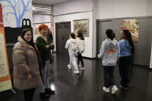 Iria Buide y Maite Ferreiro visitan el Concierto Didáctico de la Banda Municipal celebrado hoy en el Auditorio Gustavo Freire