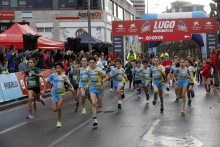 Alrededor de 1.200 deportistas tomarán parte en la carrera Lugo Monumental de este domingo, que adelanta una hora su salida