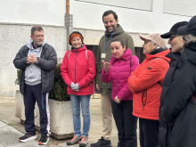 Cristina López y Maite Ferreiro participaron esta mañana en la 1ª Marcha Solidaria organizada por la ACARLU
