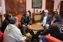 Primera reunión del alcalde con la nueva Asociación Cultural Lugo Sur para conocer sus líneas de actuación como colectivo divulgador