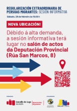 La alta demanda de asistentes a la charla sobre regularización extraordinaria de personas migrantes obliga al cambio de ubicación