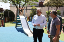 O Concello de Lugo renova o parque infantil de Aquilino Iglesias Alvariño no marco das actuacións de mellora e mantemento dos espazos de lecer da cidade