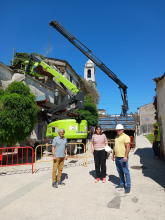 O Concello actúa de oficio e con carácter de urxencia para eliminar o risco de desprendemento dun inmoble no barrio do Carme