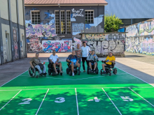 O Concello pon en marcha un novo espazo deportivo para a práctica da boccia no Parque de Frigsa O Concello pon en marcha un novo espazo deportivo para a práctica da boccia no Parque de Frigsa